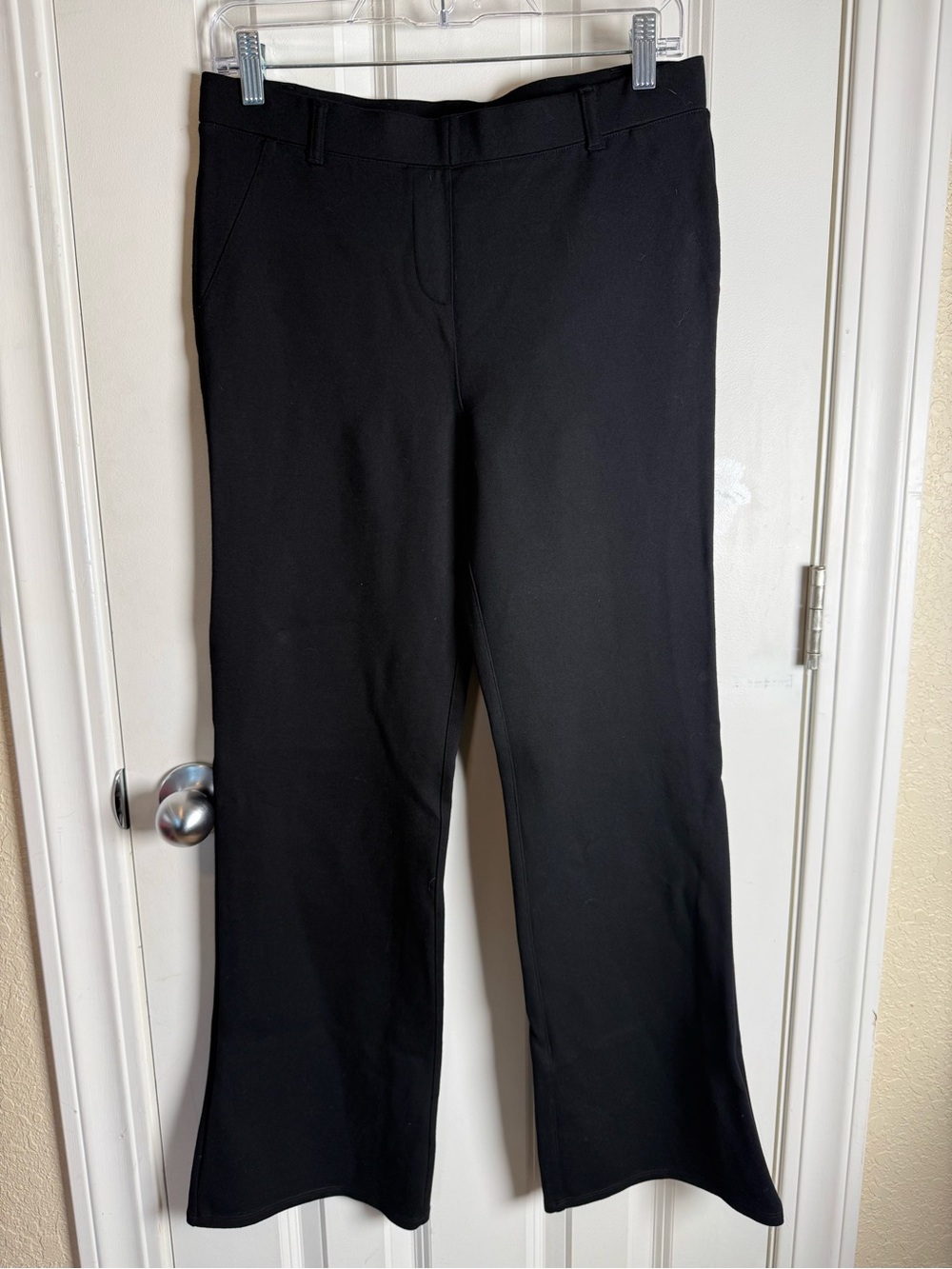 Quince Ultra Stretch Black Ponte Bootcut Women's Pants